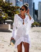 Load image into Gallery viewer, New Sexy Cover Up Bikini Women Swimsuit Cover-up Beach Bathing Suit Beach Wear Knitting Swimwear Mesh Beach Dress Tunic Robe-EthioTELL