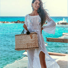 Load image into Gallery viewer, New Sexy Cover Up Bikini Women Swimsuit Cover-up Beach Bathing Suit Beach Wear Knitting Swimwear Mesh Beach Dress Tunic Robe-EthioTELL