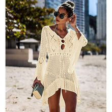 Load image into Gallery viewer, New Sexy Cover Up Bikini Women Swimsuit Cover-up Beach Bathing Suit Beach Wear Knitting Swimwear Mesh Beach Dress Tunic Robe-EthioTELL