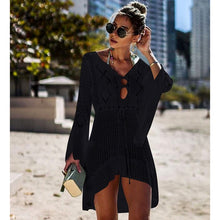 Load image into Gallery viewer, New Sexy Cover Up Bikini Women Swimsuit Cover-up Beach Bathing Suit Beach Wear Knitting Swimwear Mesh Beach Dress Tunic Robe-EthioTELL