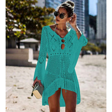 Load image into Gallery viewer, New Sexy Cover Up Bikini Women Swimsuit Cover-up Beach Bathing Suit Beach Wear Knitting Swimwear Mesh Beach Dress Tunic Robe-EthioTELL