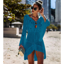 Load image into Gallery viewer, New Sexy Cover Up Bikini Women Swimsuit Cover-up Beach Bathing Suit Beach Wear Knitting Swimwear Mesh Beach Dress Tunic Robe-EthioTELL