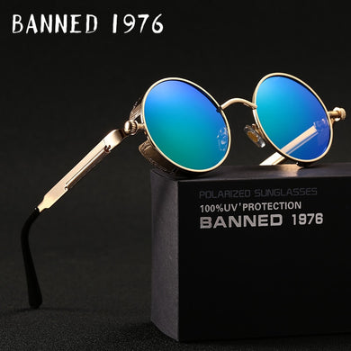 2019 HD polarized round metal sunglasses uv400 men's sun glasses feminin women's vintage gafas de sol metal GOGGLES with box-Accessories-EthioTELL