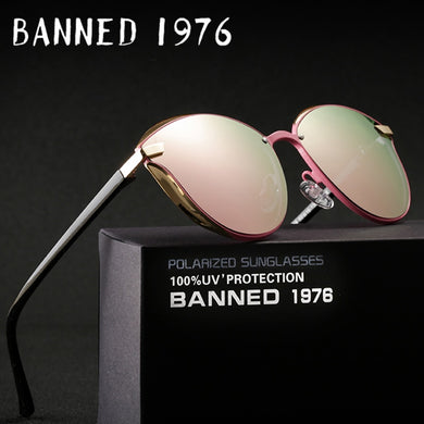 BANNED 1976 Luxury Women Sunglasses Fashion Round Ladies Vintage Retro Brand Designer Oversized Female Sun Glasses oculos gafas-EthioTELL