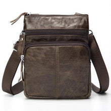 Load image into Gallery viewer, WESTAL Messenger Bag Men's Shoulder Genuine Leather bags Flap Small male man Crossbody bags for men natural Leather bag M701-EthioTELL