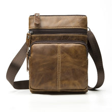 Load image into Gallery viewer, WESTAL Messenger Bag Men's Shoulder Genuine Leather bags Flap Small male man Crossbody bags for men natural Leather bag M701-EthioTELL