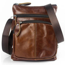 Load image into Gallery viewer, WESTAL Messenger Bag Men's Shoulder Genuine Leather bags Flap Small male man Crossbody bags for men natural Leather bag M701-EthioTELL