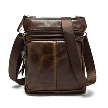 Load image into Gallery viewer, WESTAL Messenger Bag Men's Shoulder Genuine Leather bags Flap Small male man Crossbody bags for men natural Leather bag M701-EthioTELL