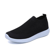 Load image into Gallery viewer, Women Sneakers Female Knitted Vulcanized Shoes Casual Slip On Ladies Flat Shoe Mesh Trainers Soft Walking Footwear Zapatos Mujer-EthioTELL