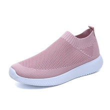 Load image into Gallery viewer, Women Sneakers Female Knitted Vulcanized Shoes Casual Slip On Ladies Flat Shoe Mesh Trainers Soft Walking Footwear Zapatos Mujer-EthioTELL