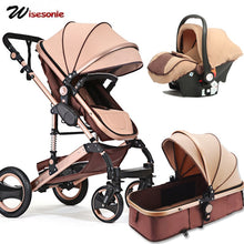 Load image into Gallery viewer, Wisesonle baby stroller 2 in 1 stroller lying or dampening folding light weight two-sided child four seasons Russia free shippin-EthioTELL