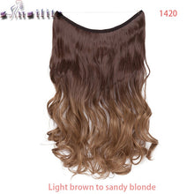 Load image into Gallery viewer, 20 inch Invisible Wire No Clip One Piece Hair natural.-Women&#39;s Clothing-EthioTELL