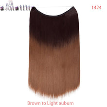 Load image into Gallery viewer, 20 inch Invisible Wire No Clip One Piece Hair natural.-Women&#39;s Clothing-EthioTELL