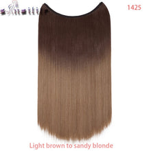 Load image into Gallery viewer, 20 inch Invisible Wire No Clip One Piece Hair natural.-Women&#39;s Clothing-EthioTELL