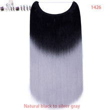 Load image into Gallery viewer, 20 inch Invisible Wire No Clip One Piece Hair natural.-Women&#39;s Clothing-EthioTELL