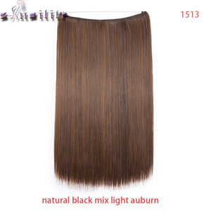 20 inch Invisible Wire No Clip One Piece Hair natural.-Women's Clothing-EthioTELL
