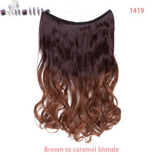 Load image into Gallery viewer, 20 inch Invisible Wire No Clip One Piece Hair natural.-Women&#39;s Clothing-EthioTELL