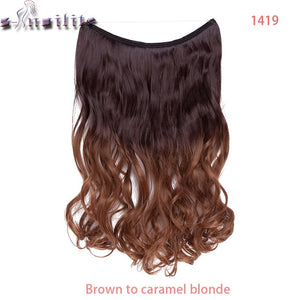 20 inch Invisible Wire No Clip One Piece Hair natural.-Women's Clothing-EthioTELL