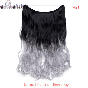 20 inch Invisible Wire No Clip One Piece Hair natural.-Women's Clothing-EthioTELL