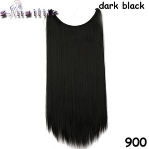 20 inch Invisible Wire No Clip One Piece Hair natural.-Women's Clothing-EthioTELL