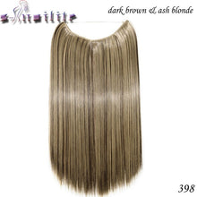 Load image into Gallery viewer, 20 inch Invisible Wire No Clip One Piece Hair natural.-Women&#39;s Clothing-EthioTELL
