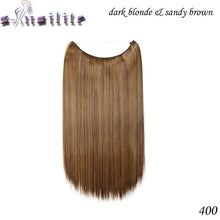 Load image into Gallery viewer, 20 inch Invisible Wire No Clip One Piece Hair natural.-Women&#39;s Clothing-EthioTELL