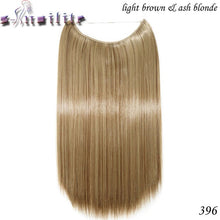 Load image into Gallery viewer, 20 inch Invisible Wire No Clip One Piece Hair natural.-Women&#39;s Clothing-EthioTELL