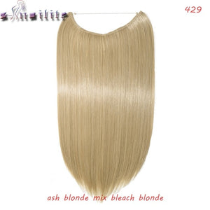 20 inch Invisible Wire No Clip One Piece Hair natural.-Women's Clothing-EthioTELL